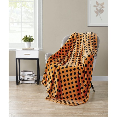 Orange throw best sale blanket target