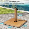 Pellebant Umbrella Base Holder Square 40lbs Weighted Stand for Outdoor Market Umbrella, Cement Concrete Steel - 2 of 4