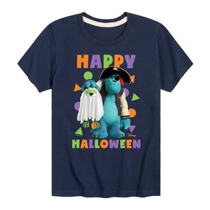 Boys' - Monsters, Inc. - Sulley and Mike Happy Halloween Costumes Short Sleeve Graphic T-Shirt - 1 of 4