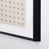 Urban Wild Studio desert check small charcoal Metal Framed Art Print - Deny Designs - 4 of 4