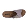 GC Shoes Selly Cross-Strap Flower Comfort Slide Wedge Sandals - 4 of 4