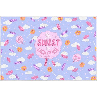 Crayola Be Sweet Lilac Area Rug By Well Woven