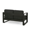 Patio Aluminum Loveseat with Cushions,Modern Outdoor Loveseat Sofa for Garden or Deck,Rust Resistant Armrest Loveseat-Cuddlewood - 3 of 4