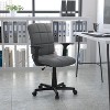 Emma and Oliver Mid-Back Quilted Vinyl Swivel Task Office Chair with Arms - 2 of 4