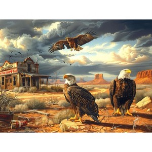 Sunsout Watchers of the Desert 1000 pc   Jigsaw Puzzle 77063 - 1 of 4