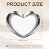 Unique Bargains Stainless Steel Decorative Heart Shape Jewelry Serving Trays for Candle Drink - 2 of 4