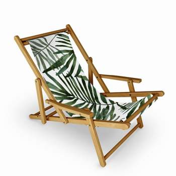 Marta Barragan Camarasa Watercolor Simple Leaves Sling Chair - Deny Designs