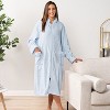 PAVILIA Womens Housecoat Zip Robe, Fleece Zipped Up Front Bathrobe, Plush Warm Long Zipper House Coat Lounger Pockets - 3 of 4