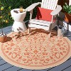 Courtyard CY2098 UV & Stain Resistant Non-Shedding Power Loomed Indoor/Outdoor Rugs - Safavieh - 2 of 4