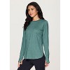 RBX Active Women's Buttery Soft Stretch Jersey Crewneck Long Sleeve Tunic Top with Thumbholes - 3 of 4