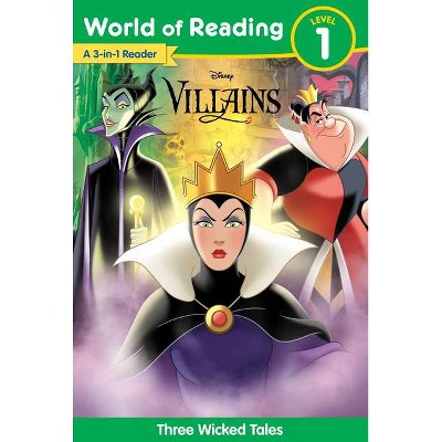 World of Reading: Disney Villains 3-Story Bind-Up - by  Disney Books (Paperback)