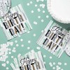 Creative Converting Minted Milestone Chocolate Chip Mint Birthday Plates and Napkins Set 48ct - 3 of 4
