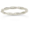 SHINE by Sterling Forever Sterling Silver Rope Twist Band Ring Silver Size 8 - 4 of 4