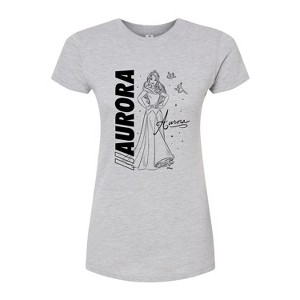 Women's - Disney - Autograph Aurora Fitted Graphic T-Shirt - 1 of 2