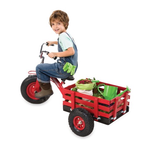 Tricycle with wagon store for toddlers