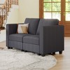 Belffin Corduroy Loveseat, Luxury Modular Love Seat with Storage, Modern Couch for Living Room - 3 of 4