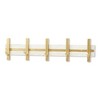 Cheung's Orionis 5 Hook Modern Coat Rack Gold White - 4 of 4