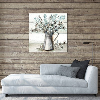 iCanvas Farmhouse Cotton Tin Pitcher by Tre Sorelle Studios Canvas Print Wall Art