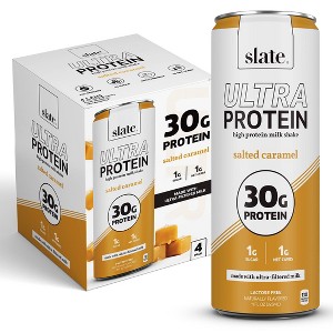 Slate Milk Ultra 30g Protein Shakes - Salted Caramel - 44 fl oz/4pk - 1 of 4