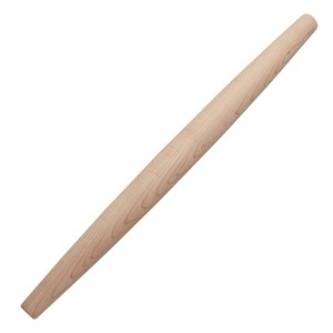 KitchenAid Tapered French Rolling Pin: Maple Wooden Roller for Baking, Hand Wash, 22" Light Brown - 1 of 3