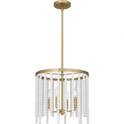Quoizel Lighting Apelle 4 - Light Pendant in  Aged Brass