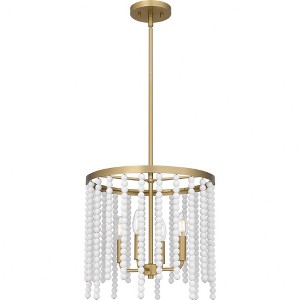 Quoizel Lighting Apelle 4 - Light Pendant in  Aged Brass - 1 of 1