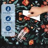 coucheta Multi-size Washable Retro Floral Area Rug for Living Room, Soft Non Slip Vintage Low Pile Stain Resistant Carpet, for Bedrom, Dining Room - 4 of 4
