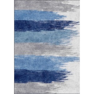 Fulvari Abstract Area Rug Indoor,Washable Entryway Rug,Non-Slip Backing Ideal for Bedroom Living Room Entrance Kitchen Carpet Doormat - 1 of 4