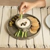 Gulches Decorative Bowls: Black Ceramic Snack & Appetizer Platter - 2 of 4