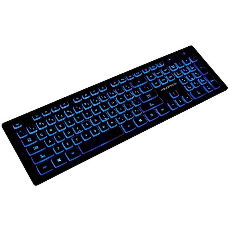Monoprice Deluxe Backlit Keyboard - Black, Ideal for Office Desks, Workstations, Tables - Workstream Collection, 2 of 7