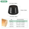 Unique Bargains Silicone Cups Round Felt Furniture Pads for Hardwood Floors 24 Pcs - 3 of 4