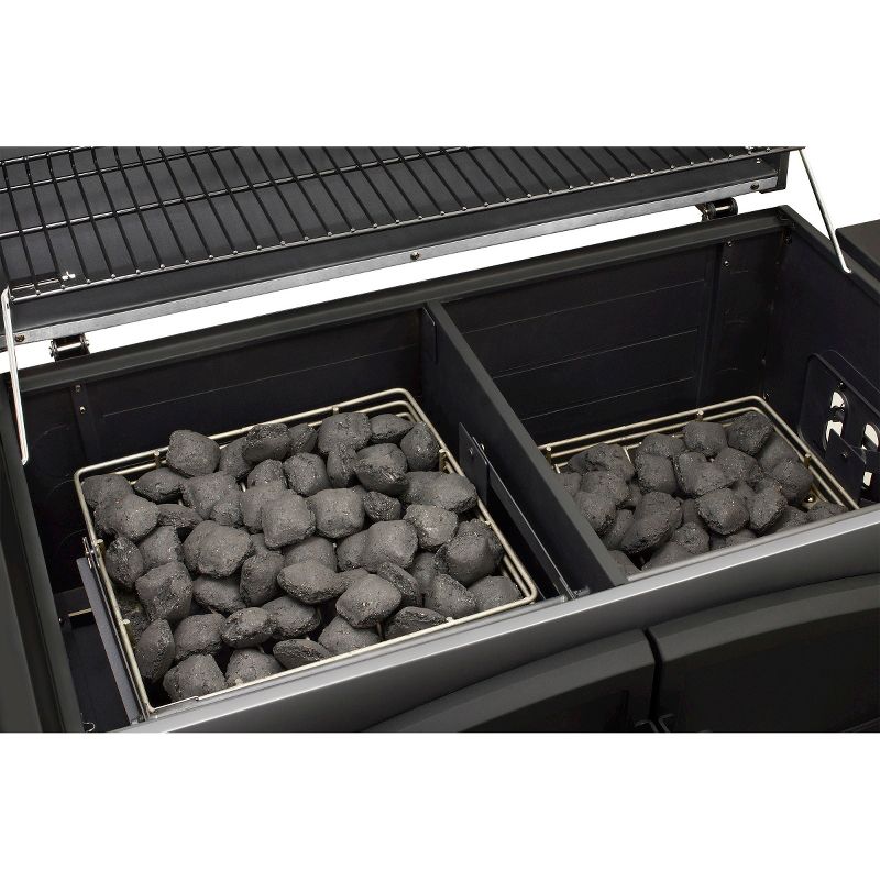 Dyna-Glo Dual Zone Premium Charcoal Grill Model DGN576SNC-D, 3 of 7