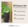 Tierra Verde Aria Indoor Outdoor Self Watering Tall Round Planter, Weatherproof for Patio, Garden, and Porch Use - 3 of 4
