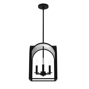 Hunter Fans 12" Dukestown Ceiling Light Natural Iron/Silver Leaf Finish - 4 Bulbs, Incandescent, Dry Rated, 1 Year Warranty - 1 of 1
