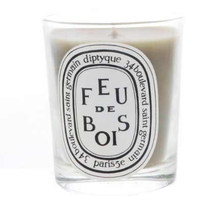 Luxurious Black Feu De Bois 6.5 oz Scented Candle