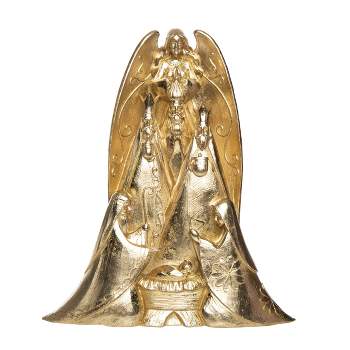 Transpac Resin 16 in. Gold Christmas Gilded Nativity Decor