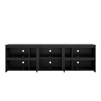 Ameriwood Home Miles TV Stand for TVs up to 70 Inches with 6 Large Shelves and 4 Small Shelves