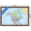 Trends International North America Map 2023 Framed Wall Poster Prints - 3 of 4