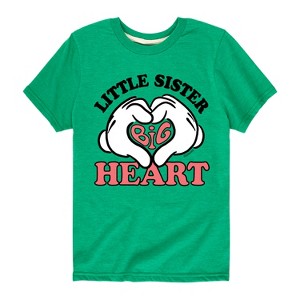 Girls' - Disney - Little Sister Big Heart Short Sleeve Graphic T-Shirt - 1 of 4