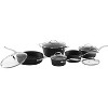 Starfrit 10-Piece Cookware Set with Stainless Steel Handles in Black - image 3 of 4