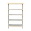 48" Mission 4 Tier Shelf Unit Unfinished - International Concepts: Solid Parawood Storage - 2 of 4