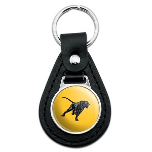 Prairie View A&M Secondary Logo Black Leather Keychain - 1 of 4