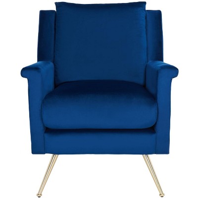Cerise Mid Century Arm Chair - ACH5100A - Navy/Gold - Safavieh