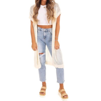 Women's Keep You Around Sweater Cardigan - SHE + SKY