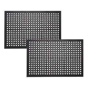 Envelor 36" x 60" Anti Fatigue Rubber Floor Mat Non-Slip Restaurant Mat - 2-Pack - 1 of 4