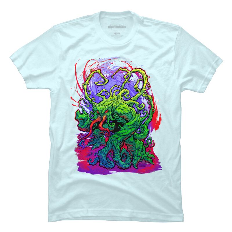 Men's Design By Humans RISE, TENDRIL, RISE! By BeastPop T-Shirt, 1 of 4