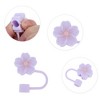 Unique Bargains Begonia Flower Straw Cover Cap 4 Pcs - 3 of 4