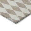 Taupe And Ivory Geometric Washable Indoor Outdoor Area Rug - 4 of 4