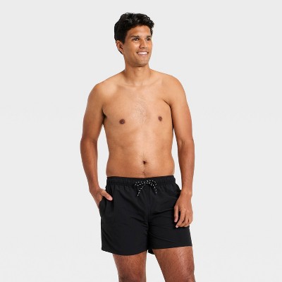 Мужские брюки Goodfellow & Co Men's 5'' Swim Trunks - Goodfellow & Co™ Black M — фото 3