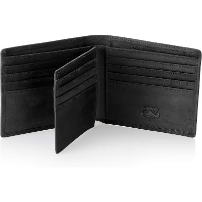 Paaaawaters Stealth Mode Leather Bifold Wallet for Men With ID Window and RFID Blocking